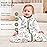 Yoofoss Baby Sleep Sack 0-6 Months, 1.5 Tog Baby Wearable Blanket with 2-Way Zipper, 100% Cotton Organic Fabric Winter Infant Sleeping Sack, Warm Soft Comfy