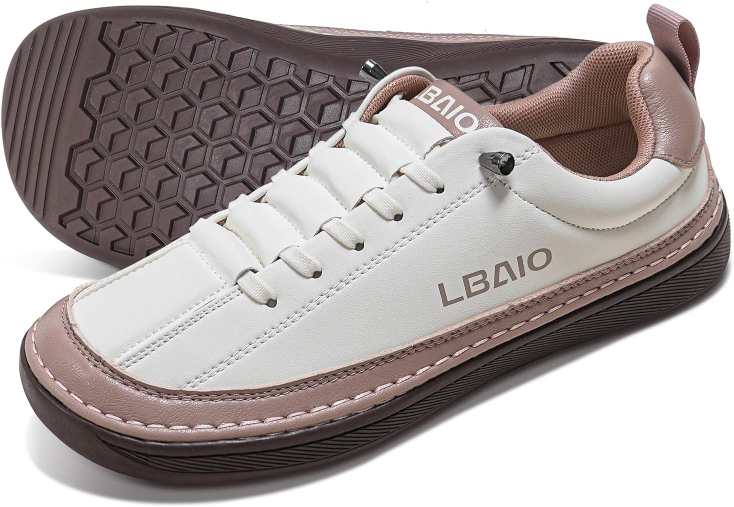 Womens Wide Toe Box Shoes with Arch Support, Comfortable Barefoot Slip On Loafers for Mens, Zero Drop Canvas Leather Casual Shoes