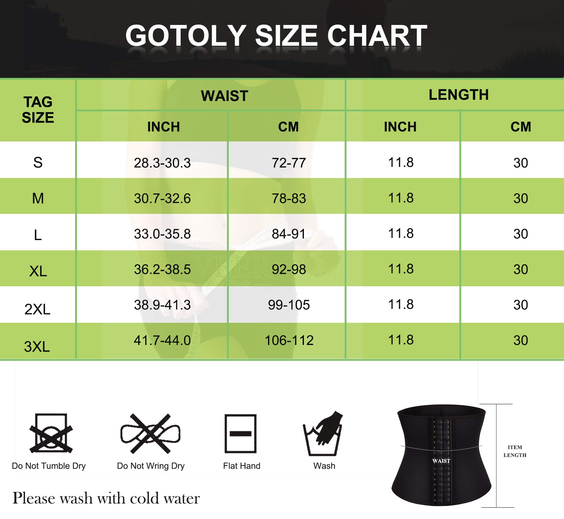Gotoly Herren Bauchweggürtel Fitnessgürtel Body Shaper Schwitzgürtel Taillenmieder Verstellbarer Neopren Sauna Gürtel Gewichthebergürtel Rückenbandage