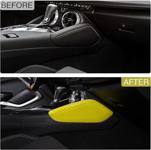 Miniatura 9 de RT-TCZ Cubierta de fibra de carbono para consola central de cambios, panel de cambio lateral, accesorios interiores para decoración para Chevrolet