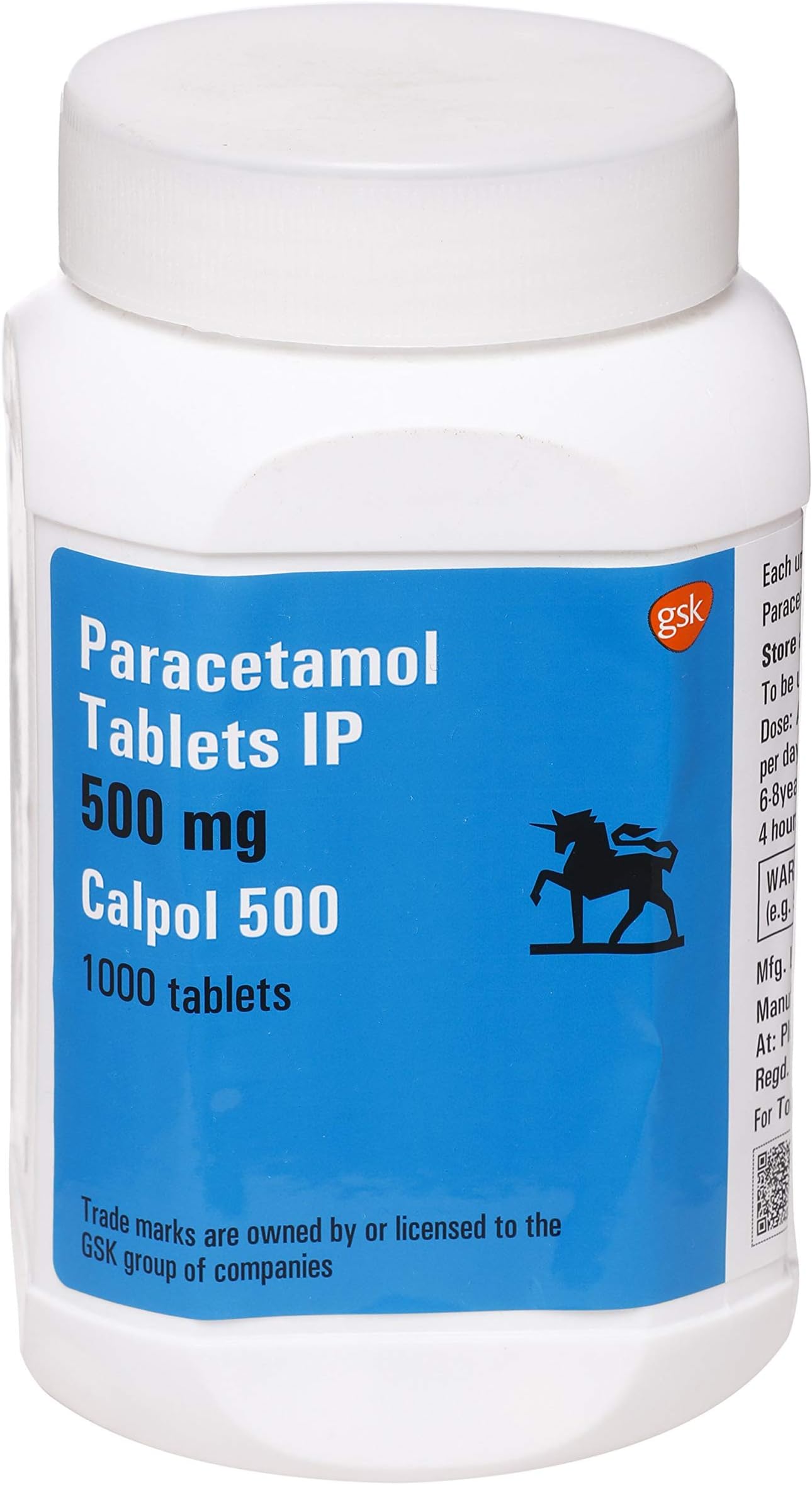 Calpol 500mg Tablet 1000'S