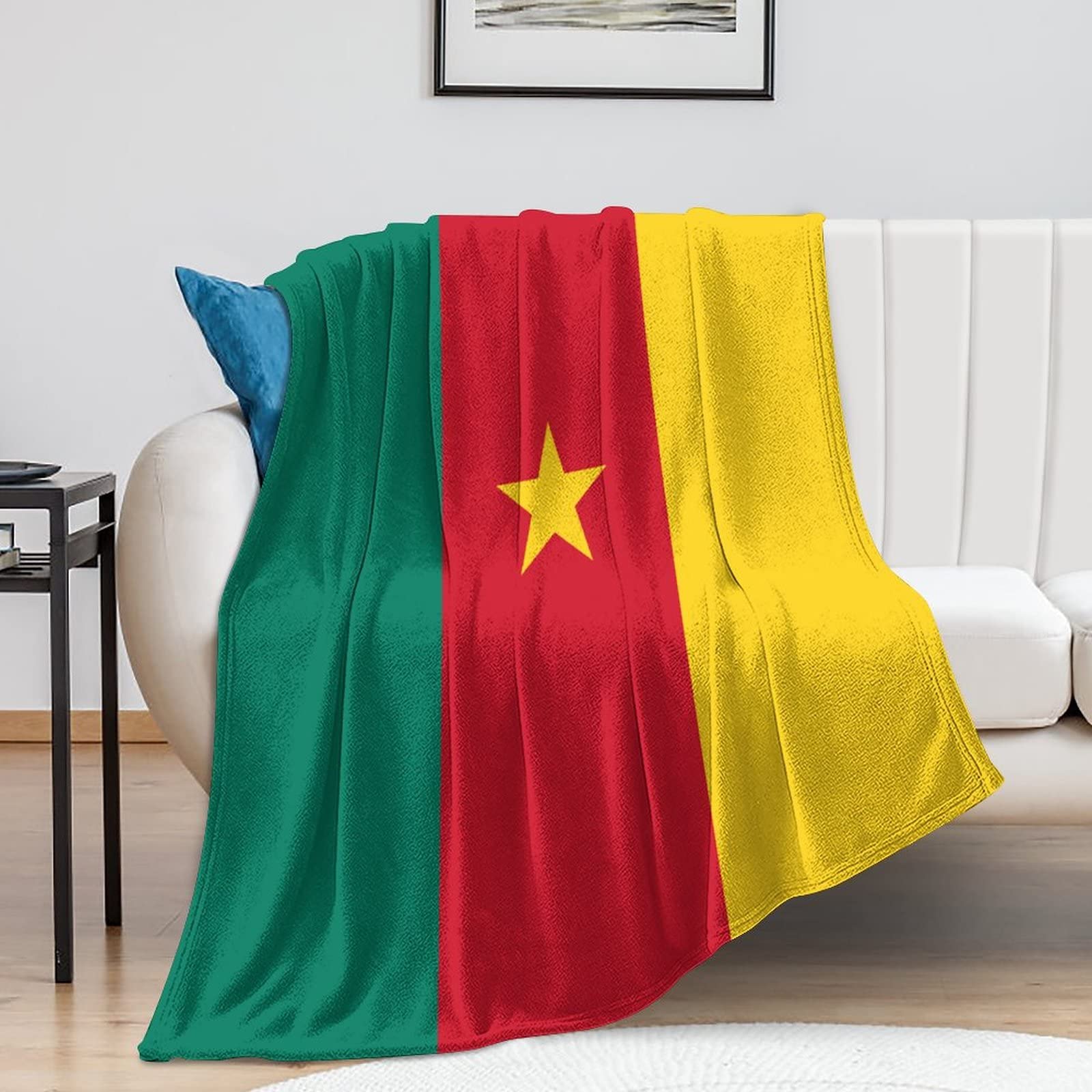 Couverture en peluche Cameroun pour vos soirées canapé