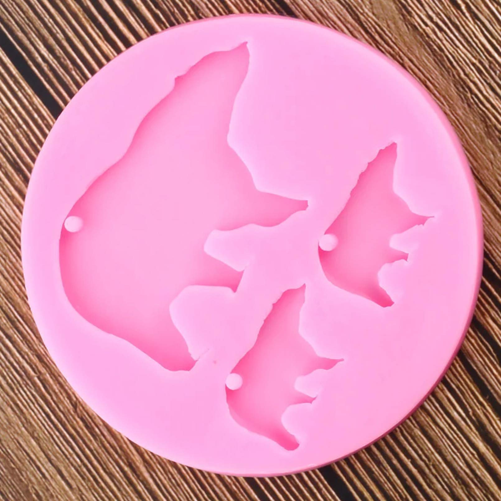 Xidmold 2 pezzi tazza elefante orso candela stampo 3D animale elefante orso stampo in silicone per fondente, cera di soia, sapone, gesso, resina epossidica, artigianato