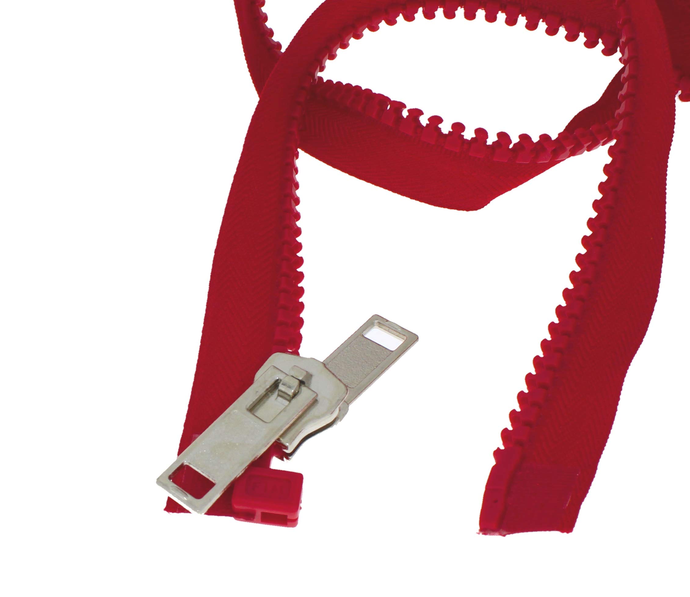 Qerutk Cerniera Resistente Per Tenda 200 Cm - Bidirezionale, Nastro Nero, Doppio Cursore, Per Sacco A Pelo E Tela - 3