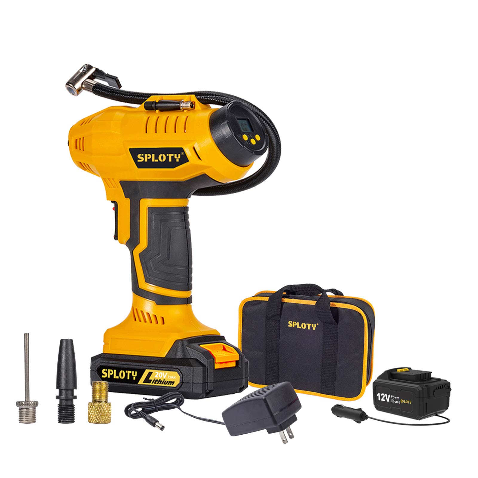 Buy Cordless Tire Inflator Portable Air Compressor 20V Rechargeable