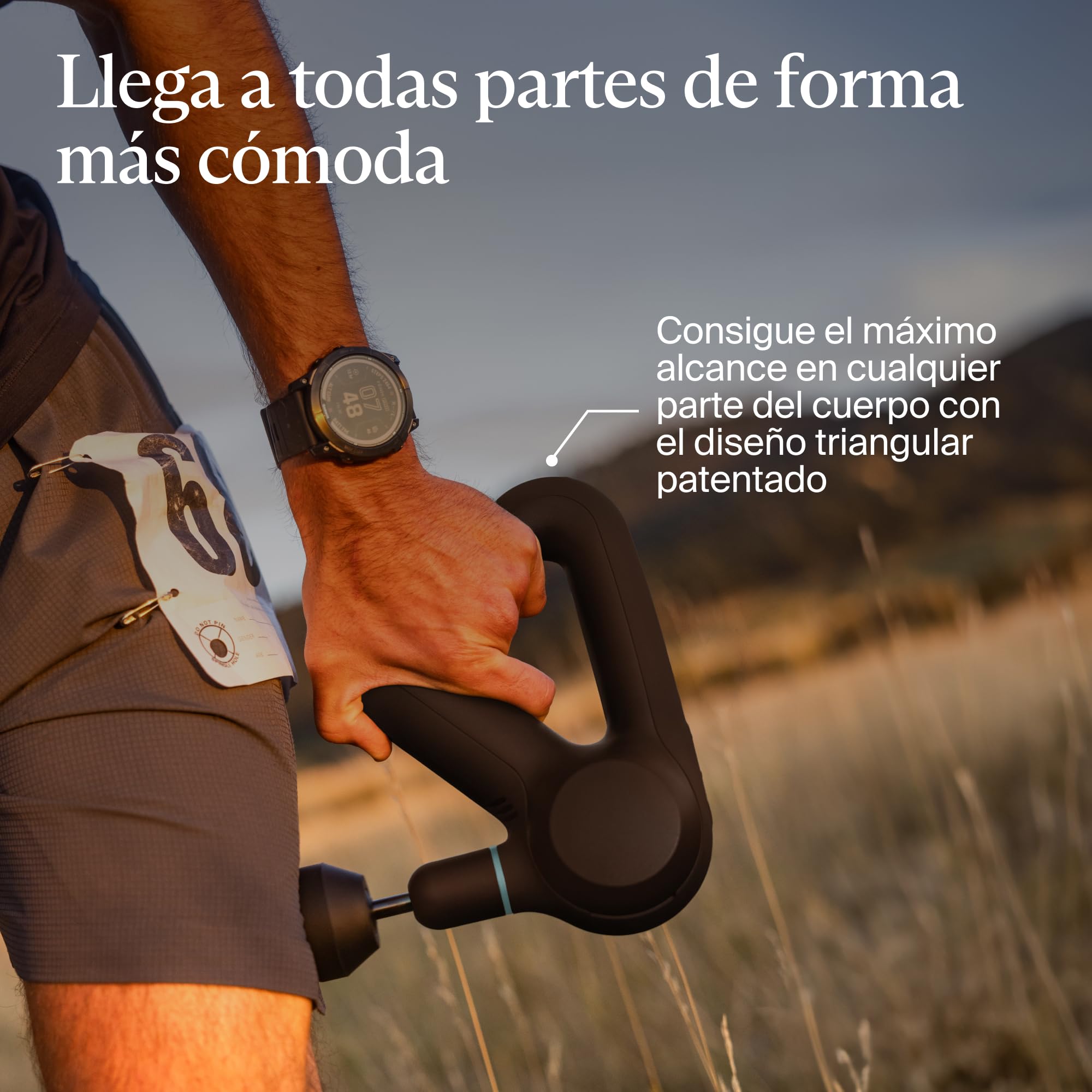 TheraGun Prime - Pistola de Masaje Muscular - Terapia de Masaje de Percusión con Aplicación Inteligente y Bluetooth para Atletas - Dispositivo de Terapia Muscular con Tecnología Quietforce, 5 gen.