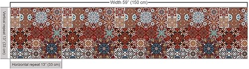 Miniatura 9 de Ambesonne The Yard, tela de cardo dibujado a mano, diseño de flores silvestres de verano como aciano y cardo, tela decorativa para tapicería y