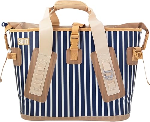 Miniatura 5 de BUILT Enfriador suave soldado grande, soporta hasta 10 libras, rayas atlánticas