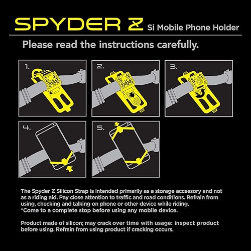 Miniatura 6 de Spyder Z PRO - Soporte universal para teléfono de bicicleta para manillar, soporte de teléfono de bicicleta ultraligero, diseñado para carretera,