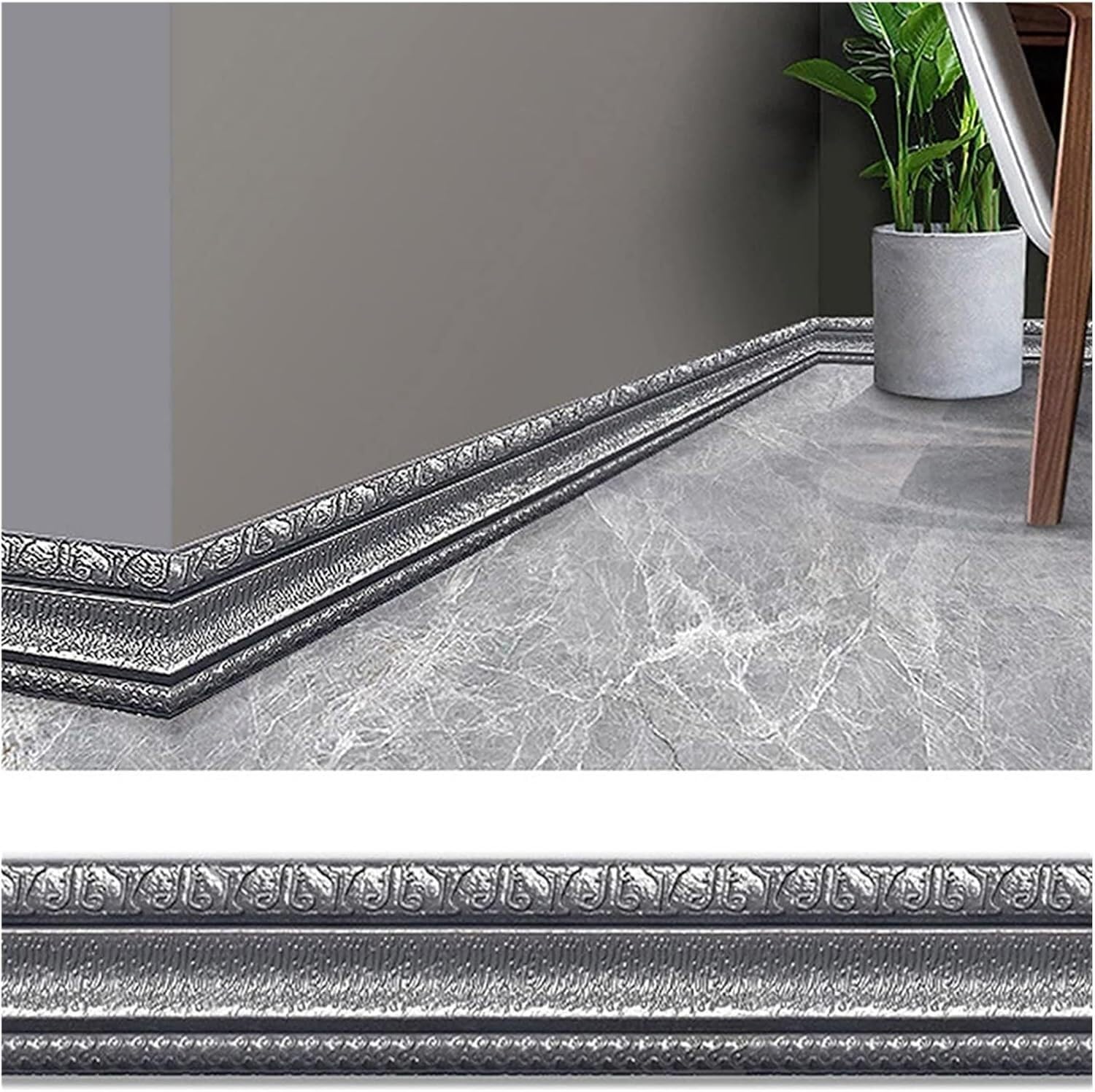 k3Mq9Rw Self Adhesive Corner Protectors Skirting Board Stickers: Self-adhesive Foam Skirting Board Corner Pieces