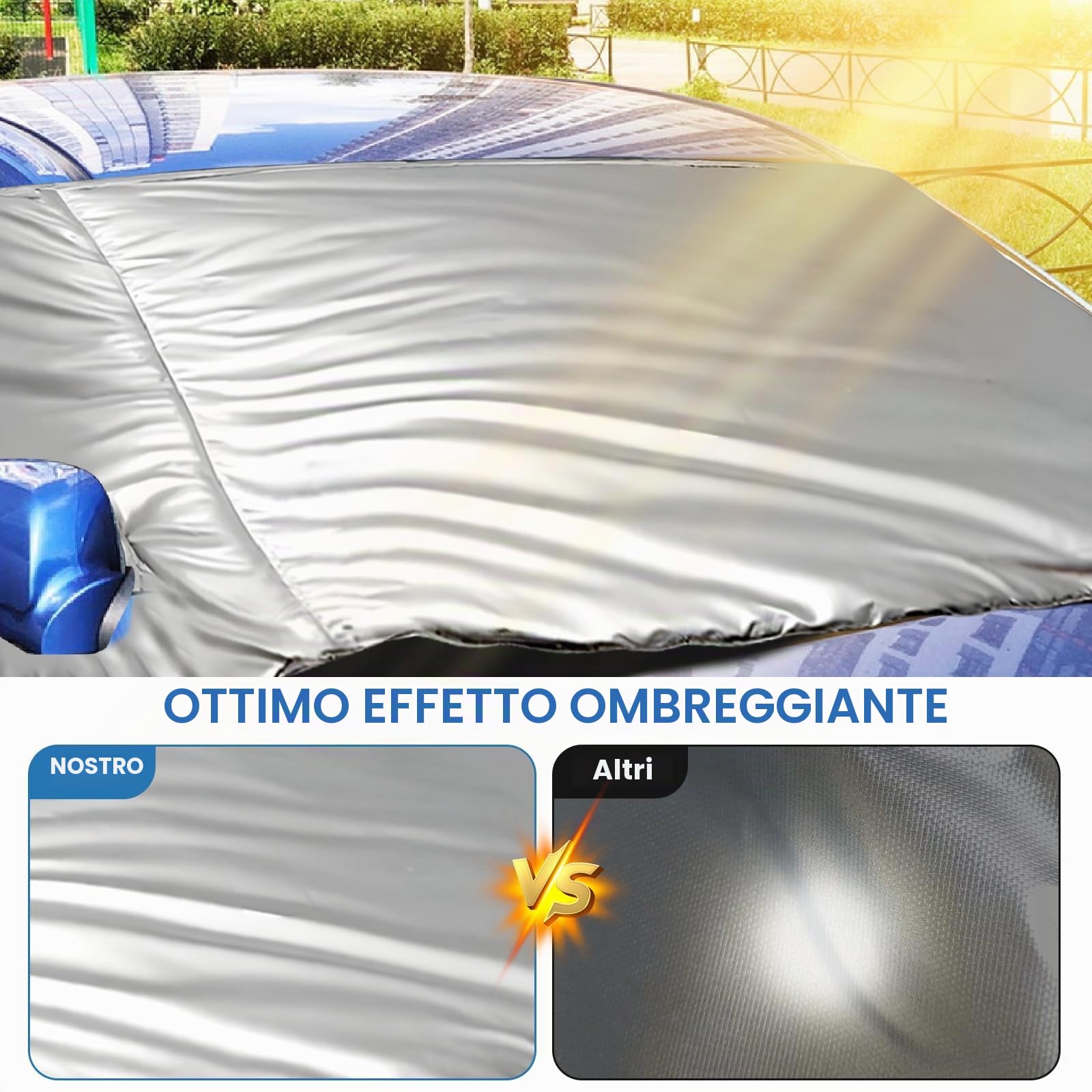 Copertura per Parabrezza Auto per T6, Copertura per Parabrezza Anteriore Ispessita, Protezione da Neve, antigelo, Polvere e Ghiaccio, Copertura per finestrino Camper