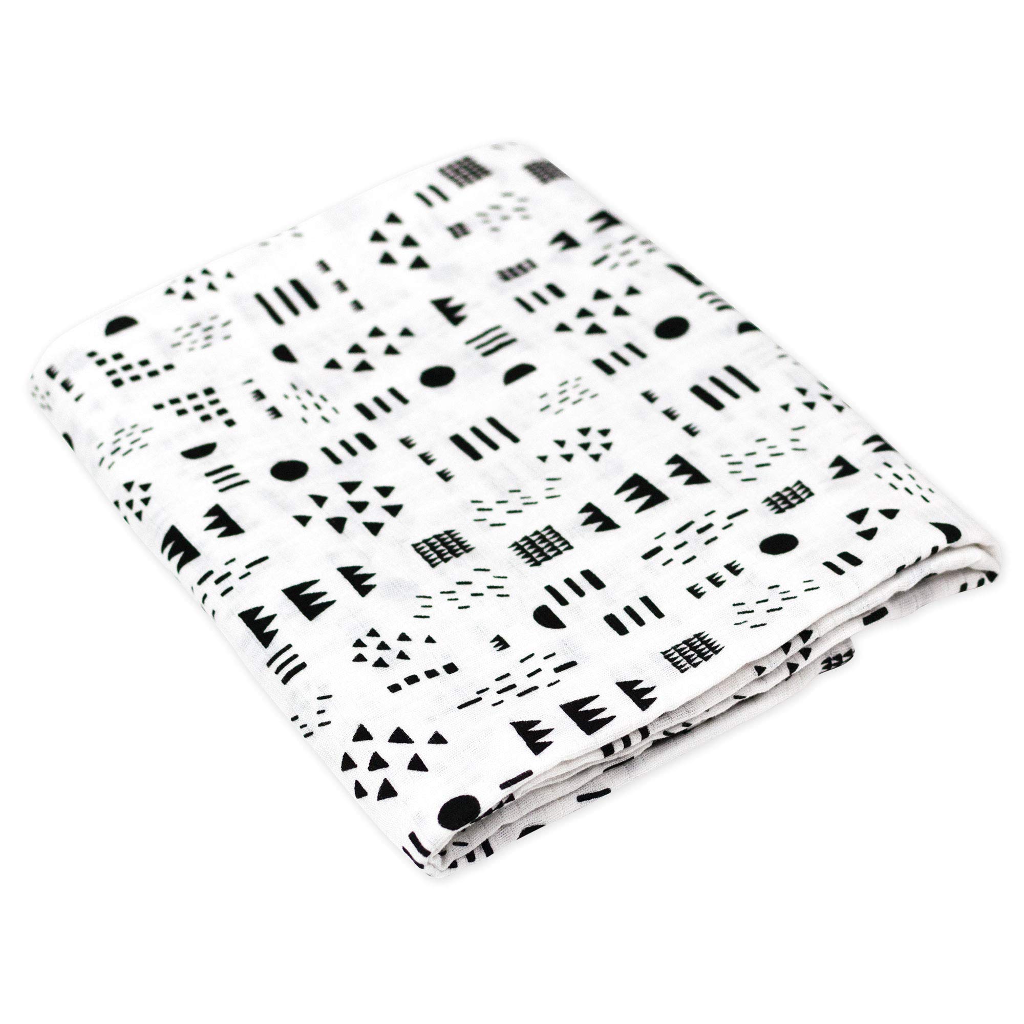 HonestBaby Baby - Juego de 3 mantas para bebé, algodón orgánico, diseño play, talla única