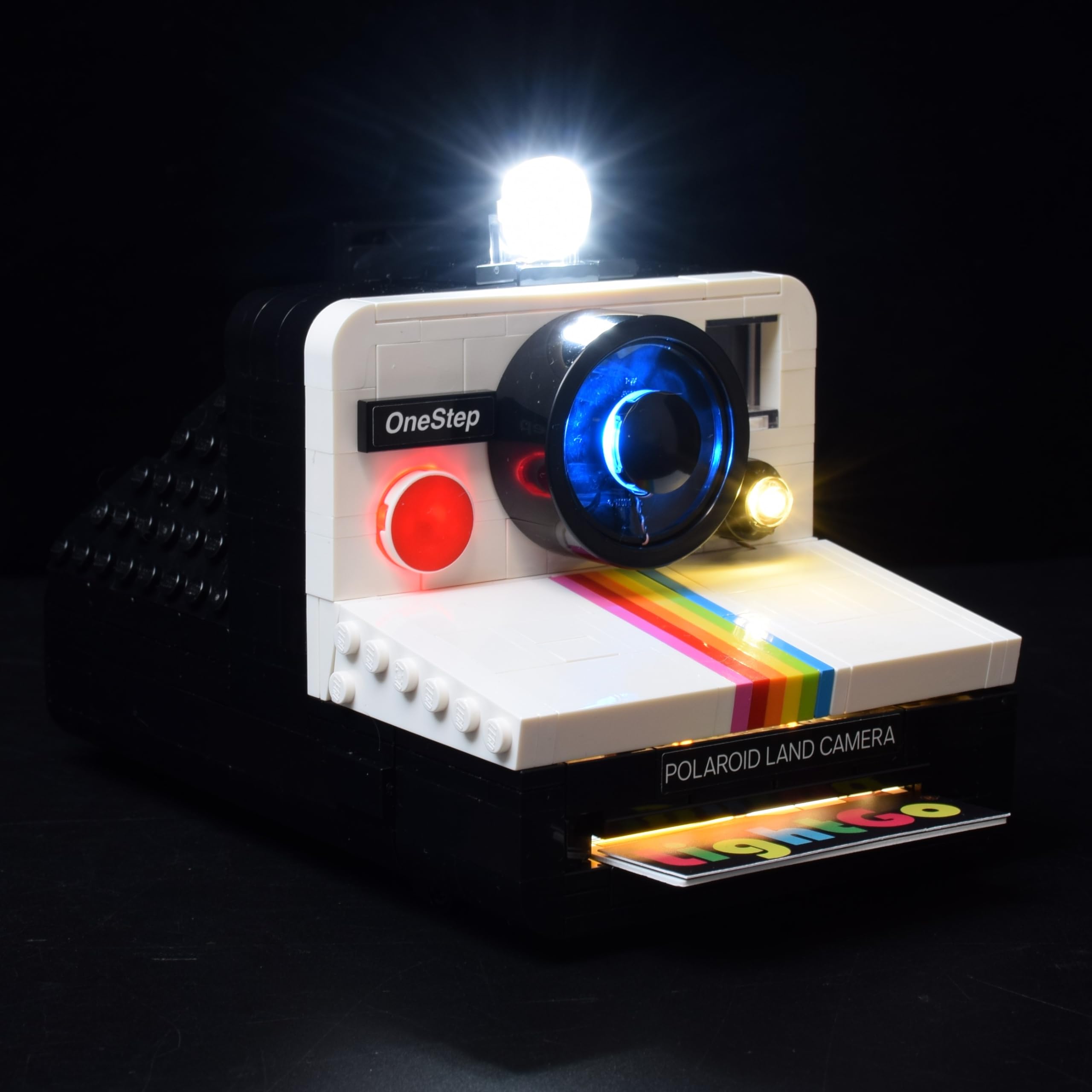 LightGo LED Lighting Kit Designed for Lego 21345 Polaroid OneStep SX-70 Camera Building Set - Not Include Model (Classic Version)