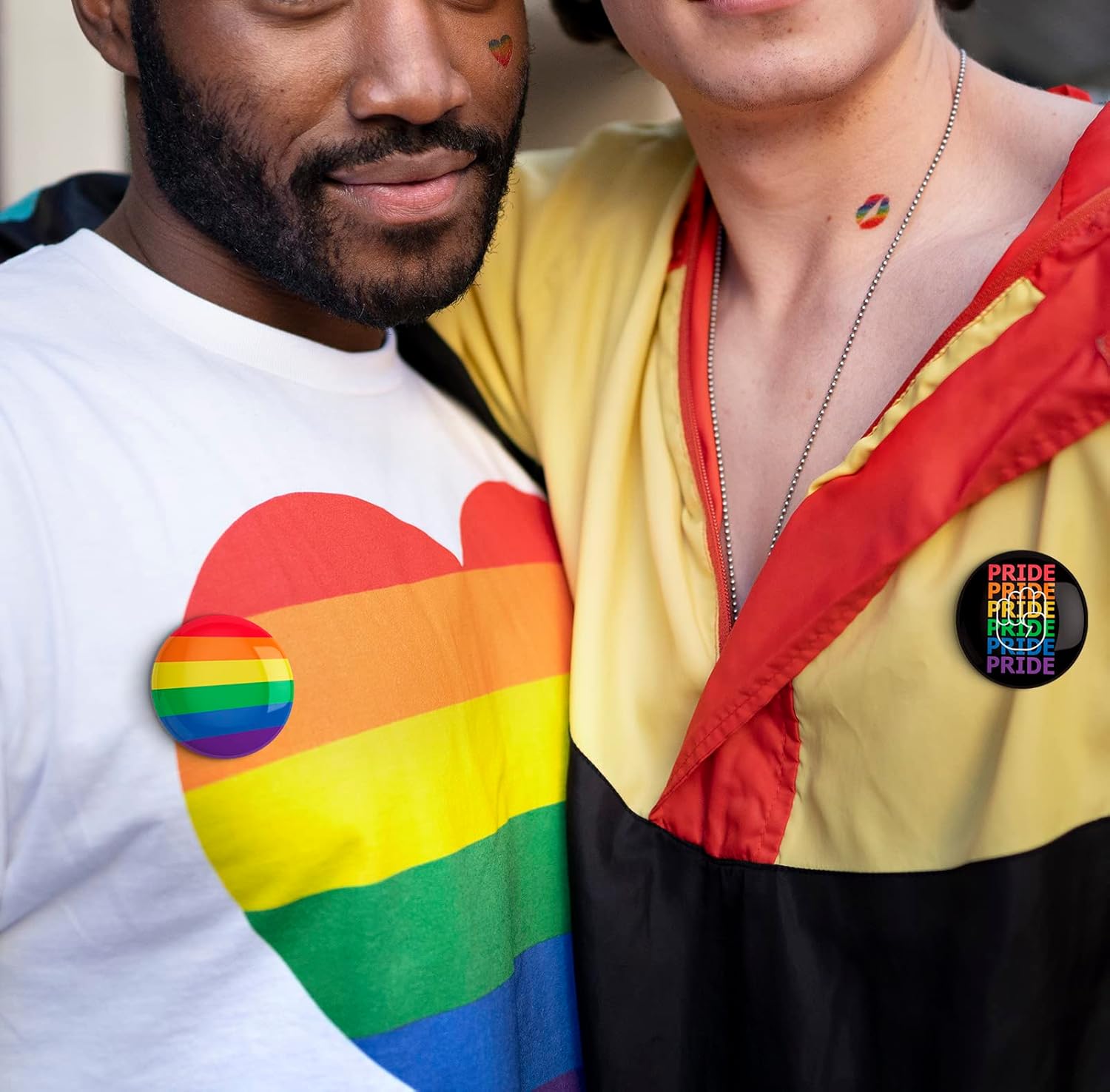 48 Pcs Pride Pins, Gay Lgbtq Stuff Merch Accessories Button Badge Rainbow Lesbian Trans Pansexual Bisexual Pin Month Party Favors Supplies Decorations - Image 3