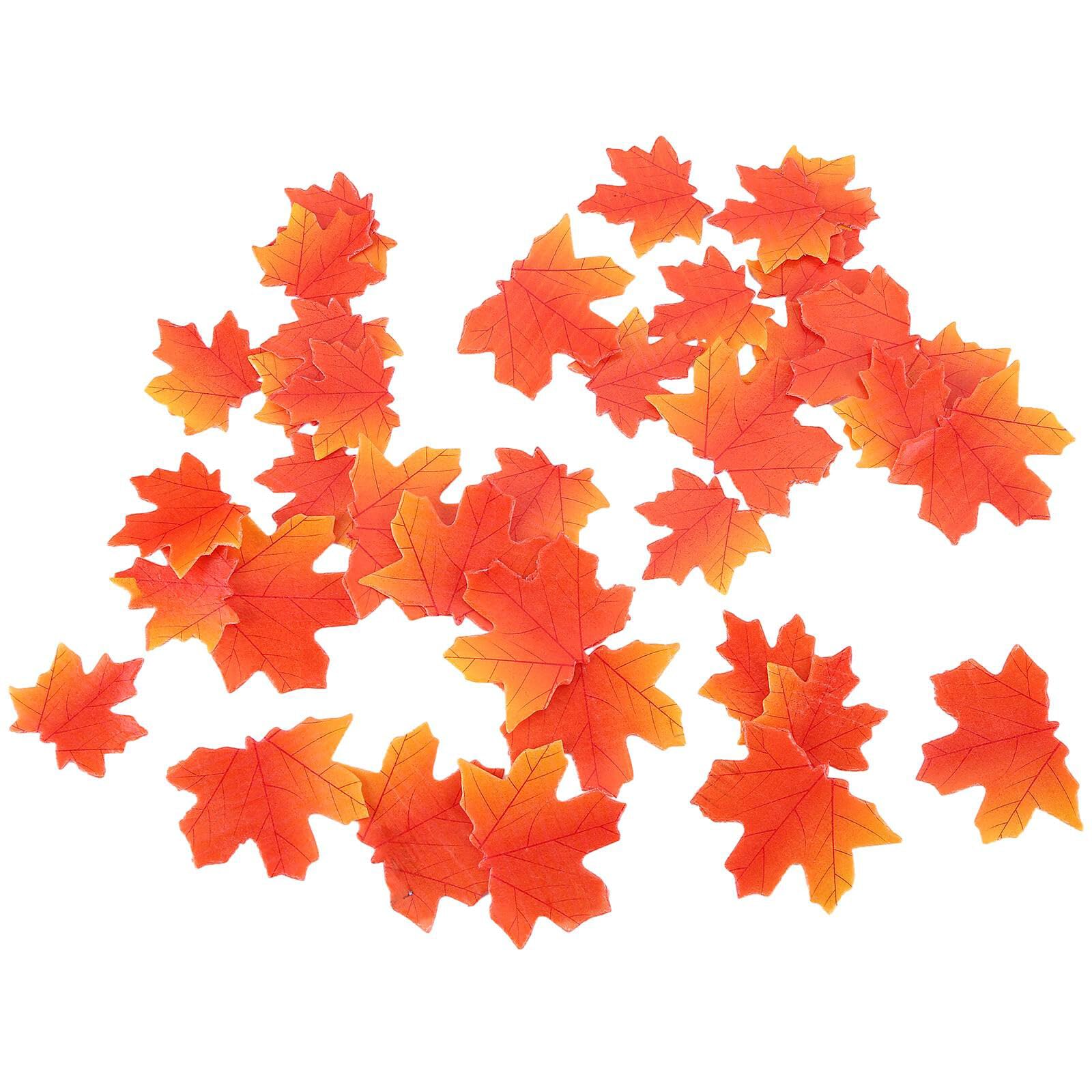 Paquete 370 Adornos Comestibles Para Cupcakes Hoja Arce Deco Pasteles