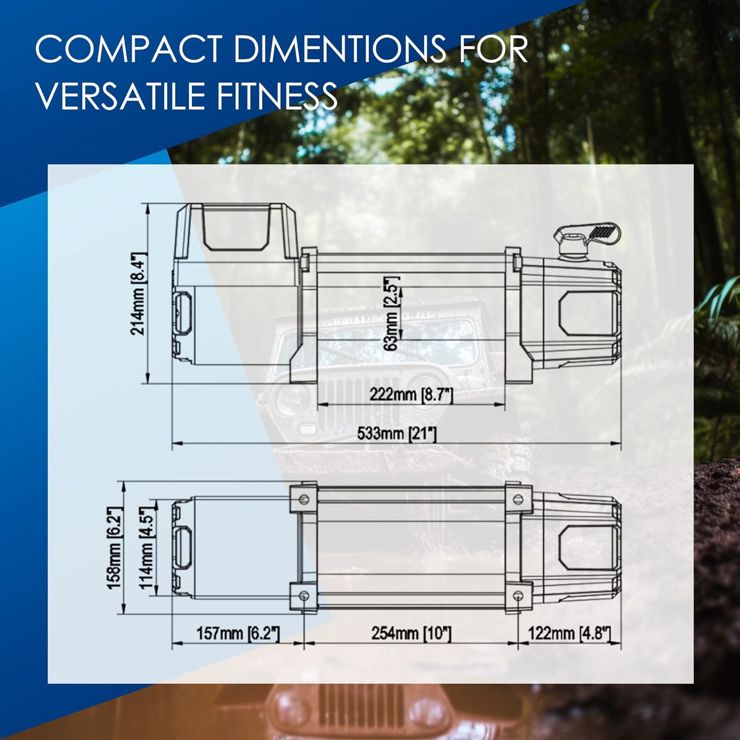 POLESTAR winch with power cables connected