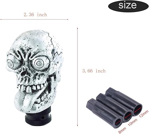 Miniatura 10 de Pomo de palanca de cambios, palanca de cambios, transmisiones para la mayoría de automóviles, camiones, SUV (cobre)