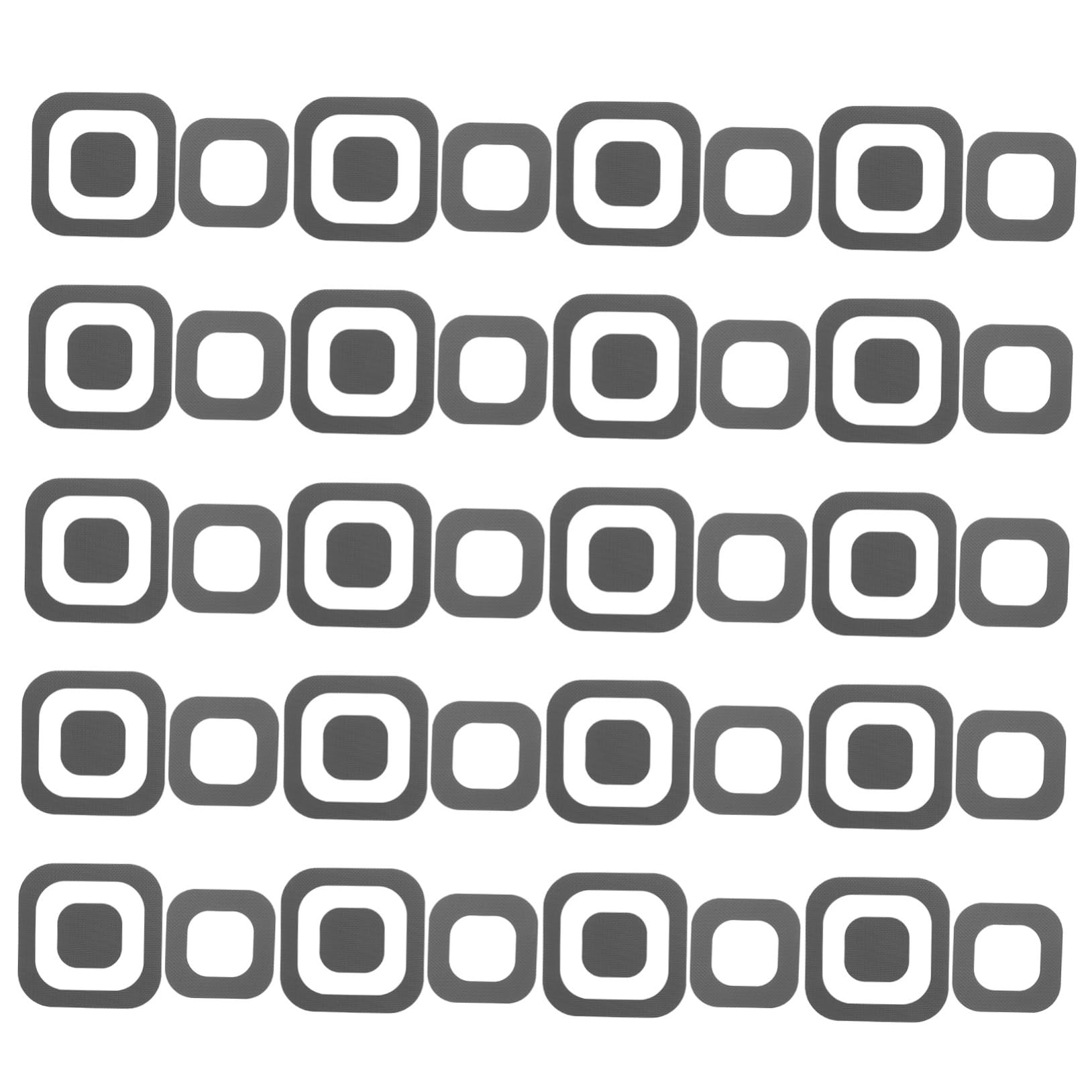CANIGHT 20pcs Non Slip Shower Decals Square Bath Tub Stickers Self Adhesive Safety Strips for Bathroom Bathtub Pool and Stairs Reliable Slip Prevention Appliques