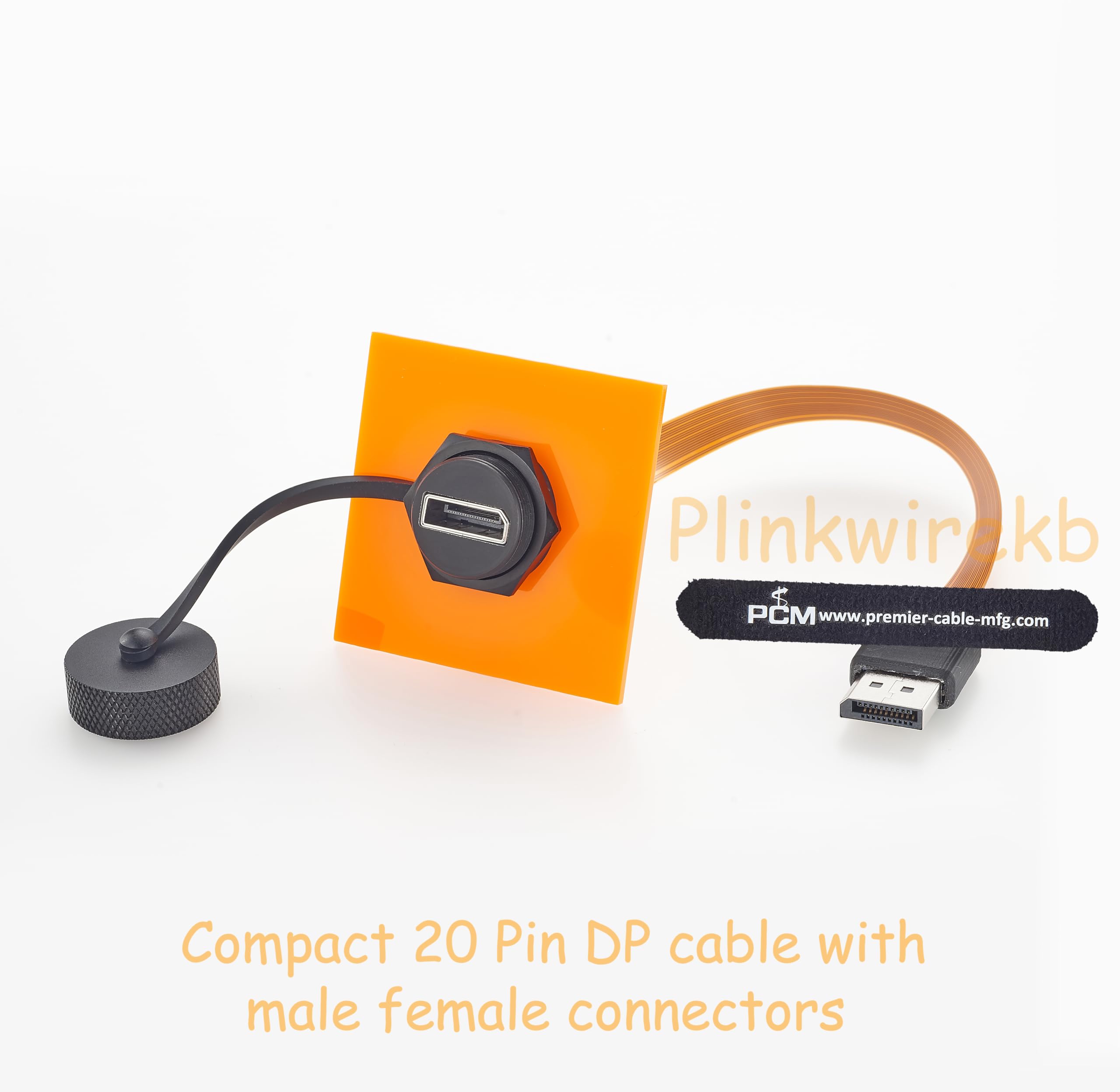 Câble flexible DisplayPort 20 broches FPC 20 cm, câble de connexion flexible DP 1.4 avec connecteur mâle et femelle, prise en charge 4K 120 Hz pour écrans industriels, systèmes intégrés et
