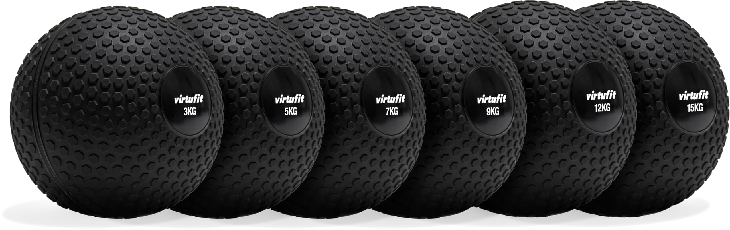 VirtuFit Slam Ball - Palla da fitness e crossfit, 7 kg, colore nero, resistente, per allenamento funzionale