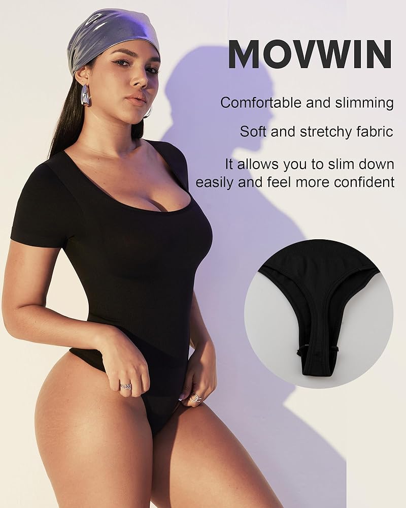 MANIFIQUE Bodysuit For Women Tummy Control Shapewear Seamless Sculpting