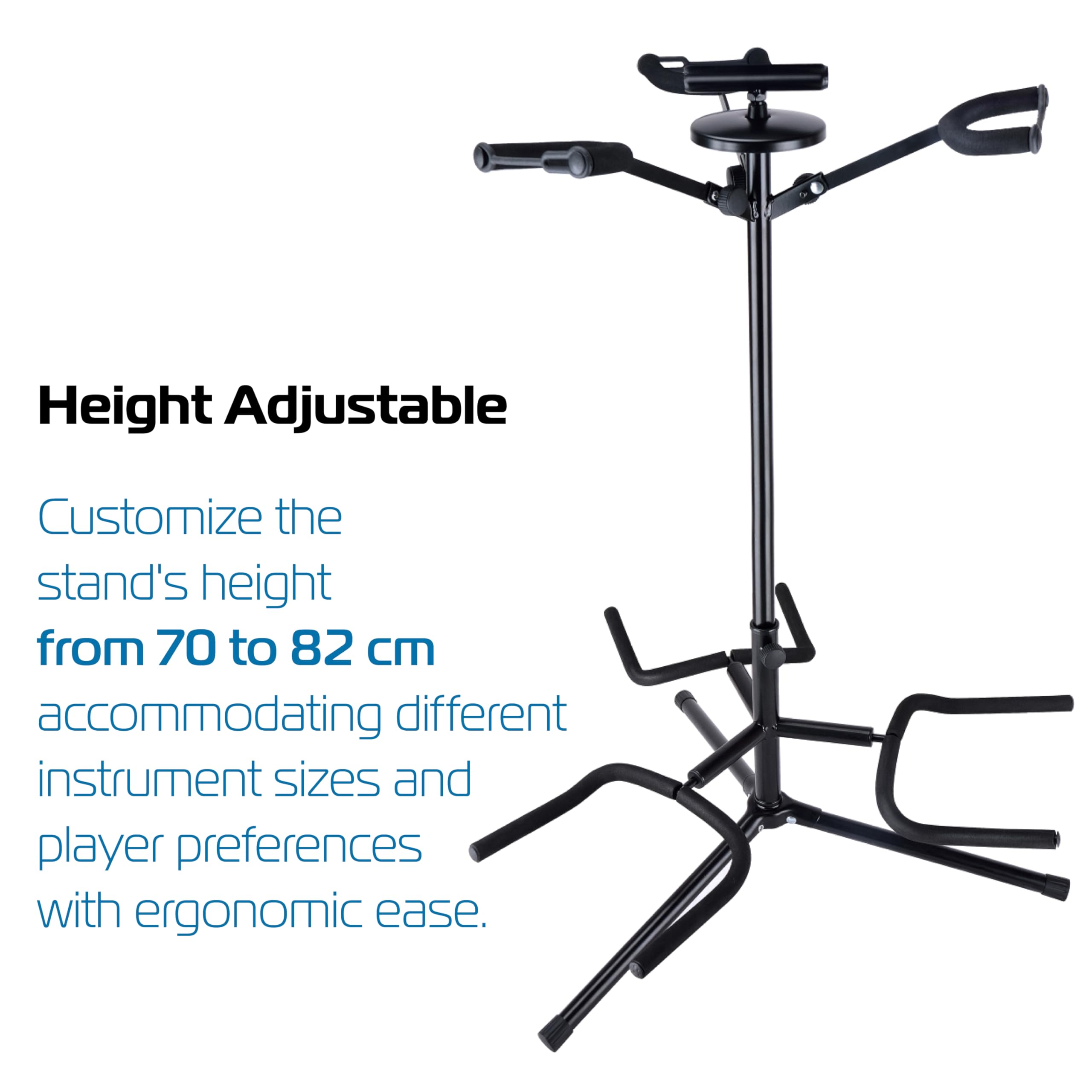 Supporto Per Chitarra SG-04 Pieghevole - Per Chitarre Acustiche Ed Elettriche, Base Antiscivolo - Foto 9