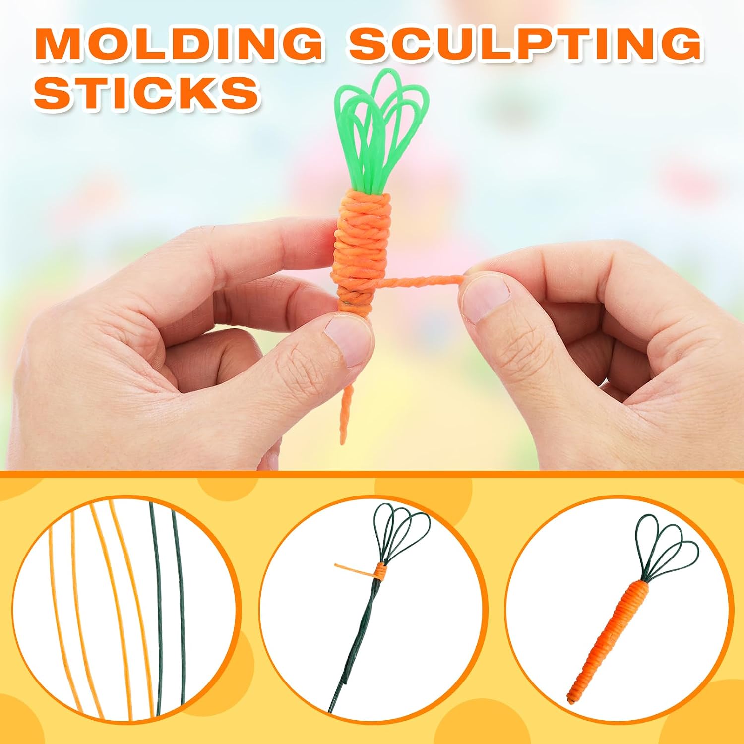 Tivcck 1000 PCS Wax Craft Sticks,Bendable Sticky Wax Yarn Sticks,Reusable Molding Sculpting Sticks,Wax String in Bulk for Crafts,Art Supplies,DIY School Project(13 Colors)