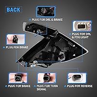 Vista 5 de Vland Luces traseras led compatibles con Honda Civic Hatchback de 10ª generación 2018-2021 (NO para Coupe) con animación dinámica con señal de luz