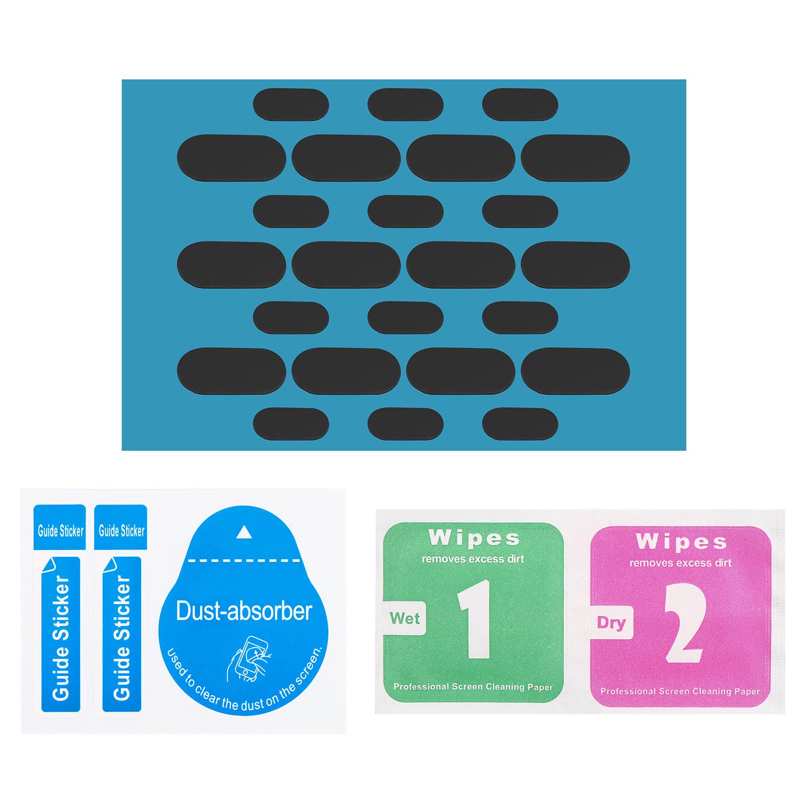 MECCANIXITY Cubierta para cámara web deslizante de 0.3 mm de grosor, ovalada, de plástico, para laptop, bloqueador web para proteger la privacidad para computadora, laptop, color negro, paquete de 24