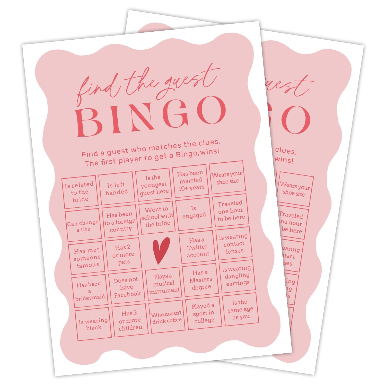 Wedding Traditions Game Cards - Bridal Shower Activity For Engagement Party, 30 Cards 5x7 Inches