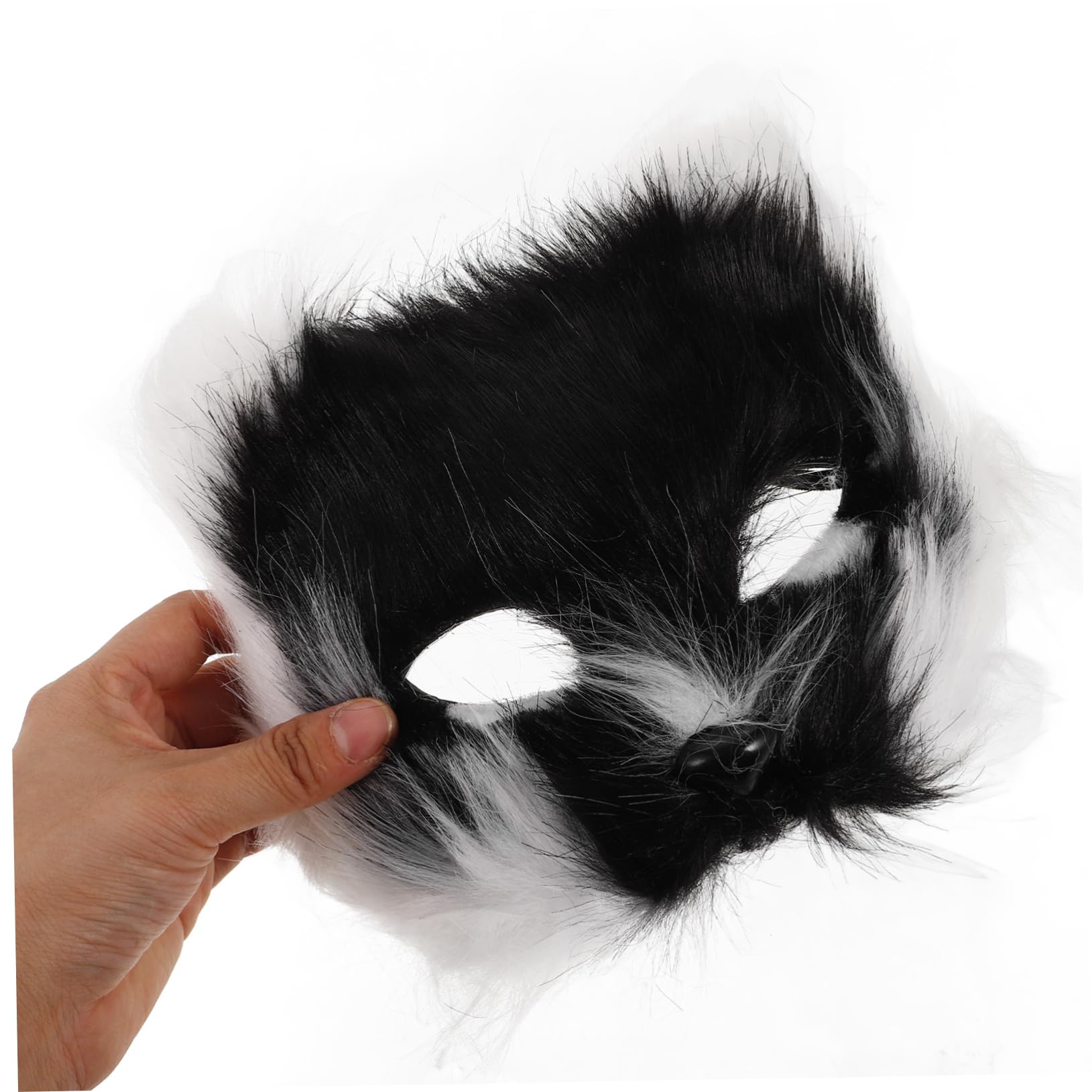 TOYANDONA 1juego De Media Cara De Animal De Pelaje Sintético Para Halloween y De Disfraces Accesorios De Cosplay Adultos Diseño y Múltiples