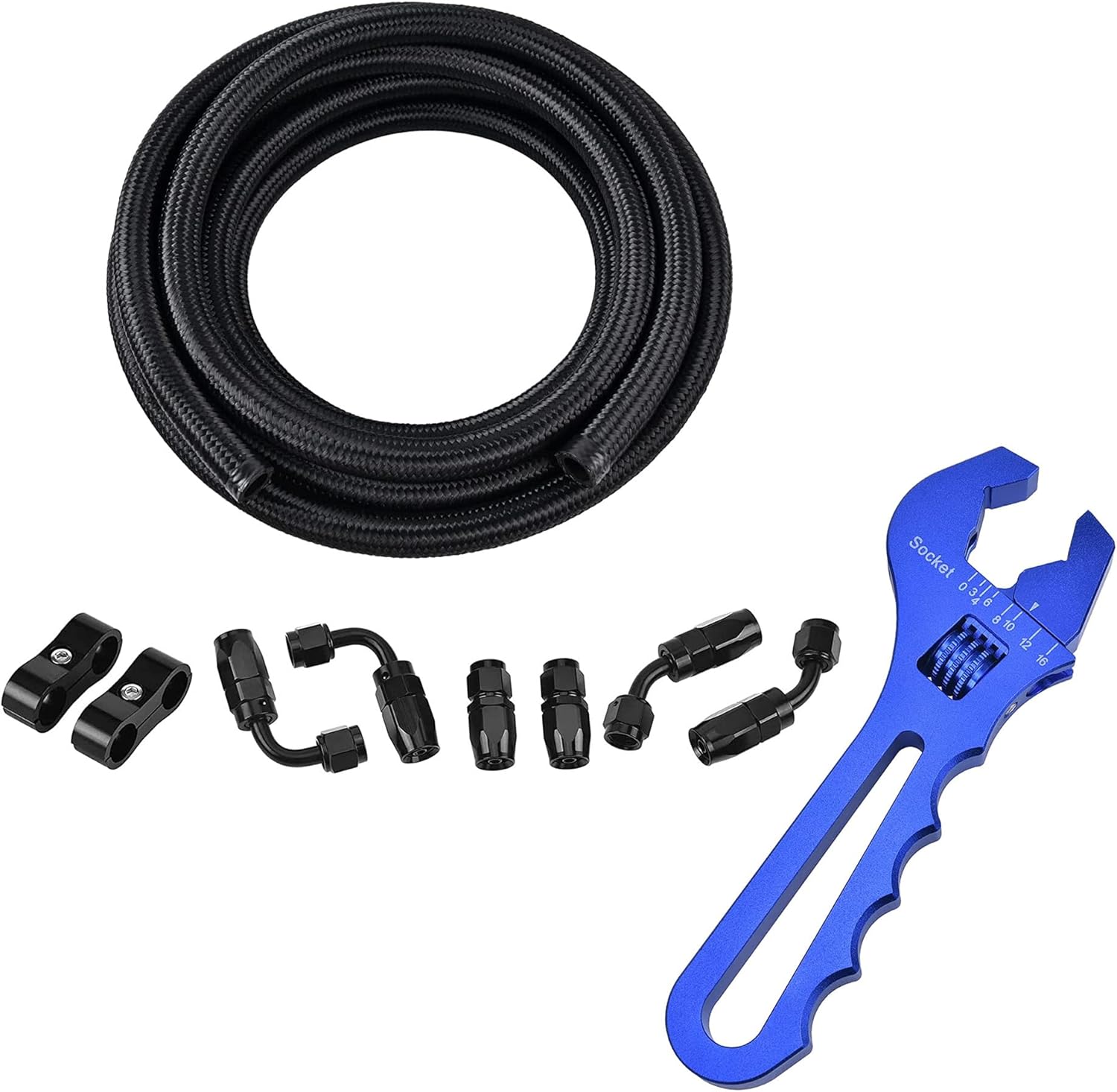 EVIL ENERGY 10AN Nylon Braided CPE Fuel Hose Kit