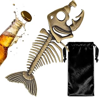 Fish bone novelty bottle opener