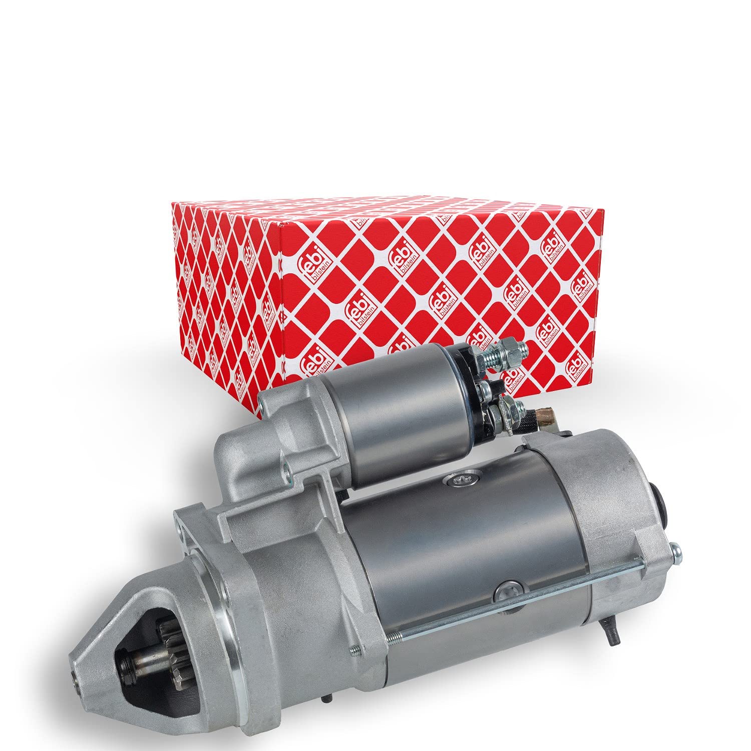 FEBI BILSTEIN 48971 Starter 320mm Length 24V 10 Teeth 4kW Rated Voltage Fits MAN