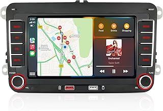 Car Stereo for Volkswagen VW Golf MK5 MK6 Jetta Beetle Passat Sharan Tiguan Touran Seat Polo with Wireless Carplay Android Auto, 7 inch Car Radio Touch Screen with Bluetooth FM AM Function