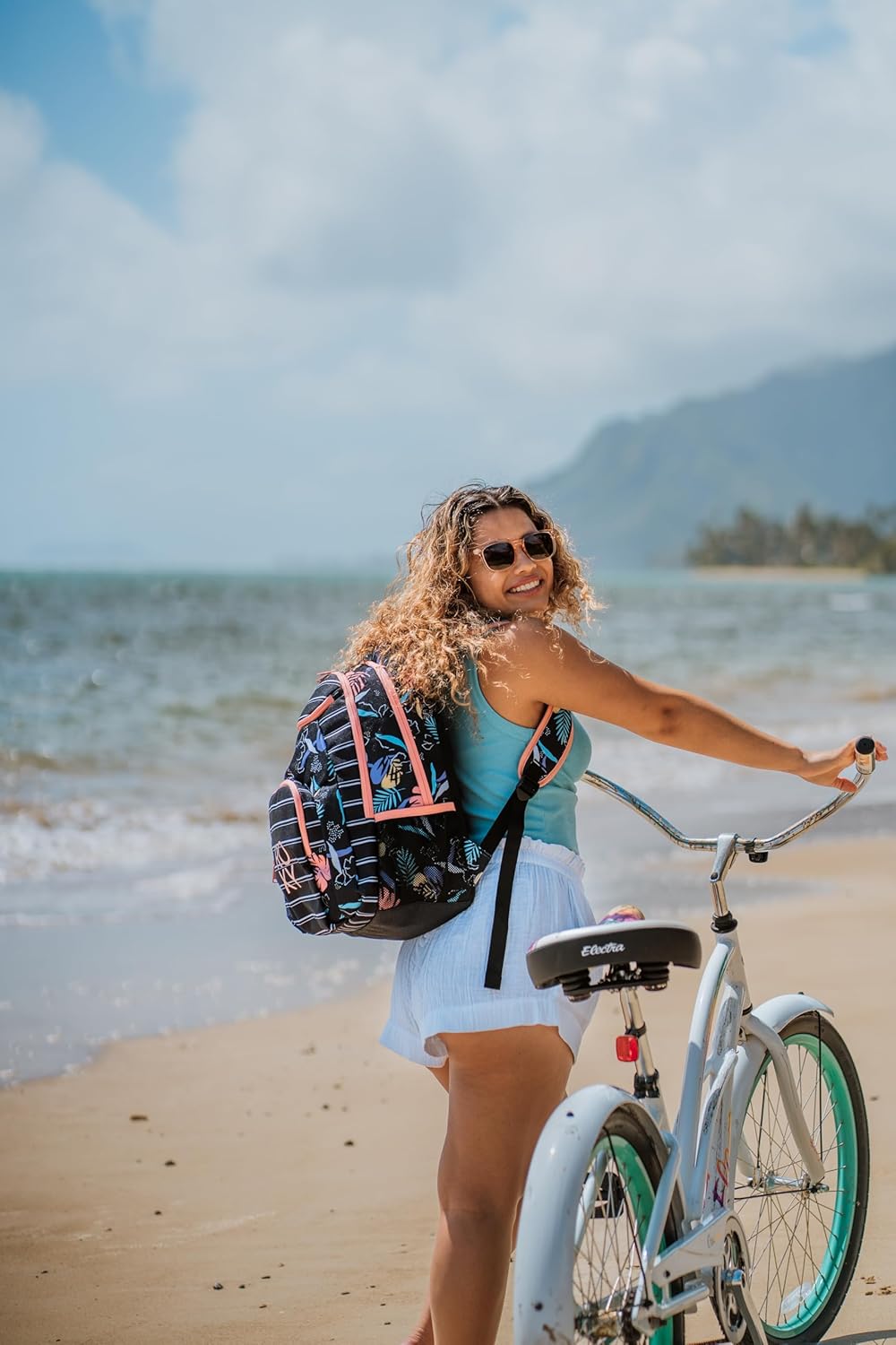 Roxy Women's Shadow Swell Backpack | Travel | Everyday Carry | Work | Gym | 21L | Recycled Polyester, Anthracite Floral Fiesta - Image 2