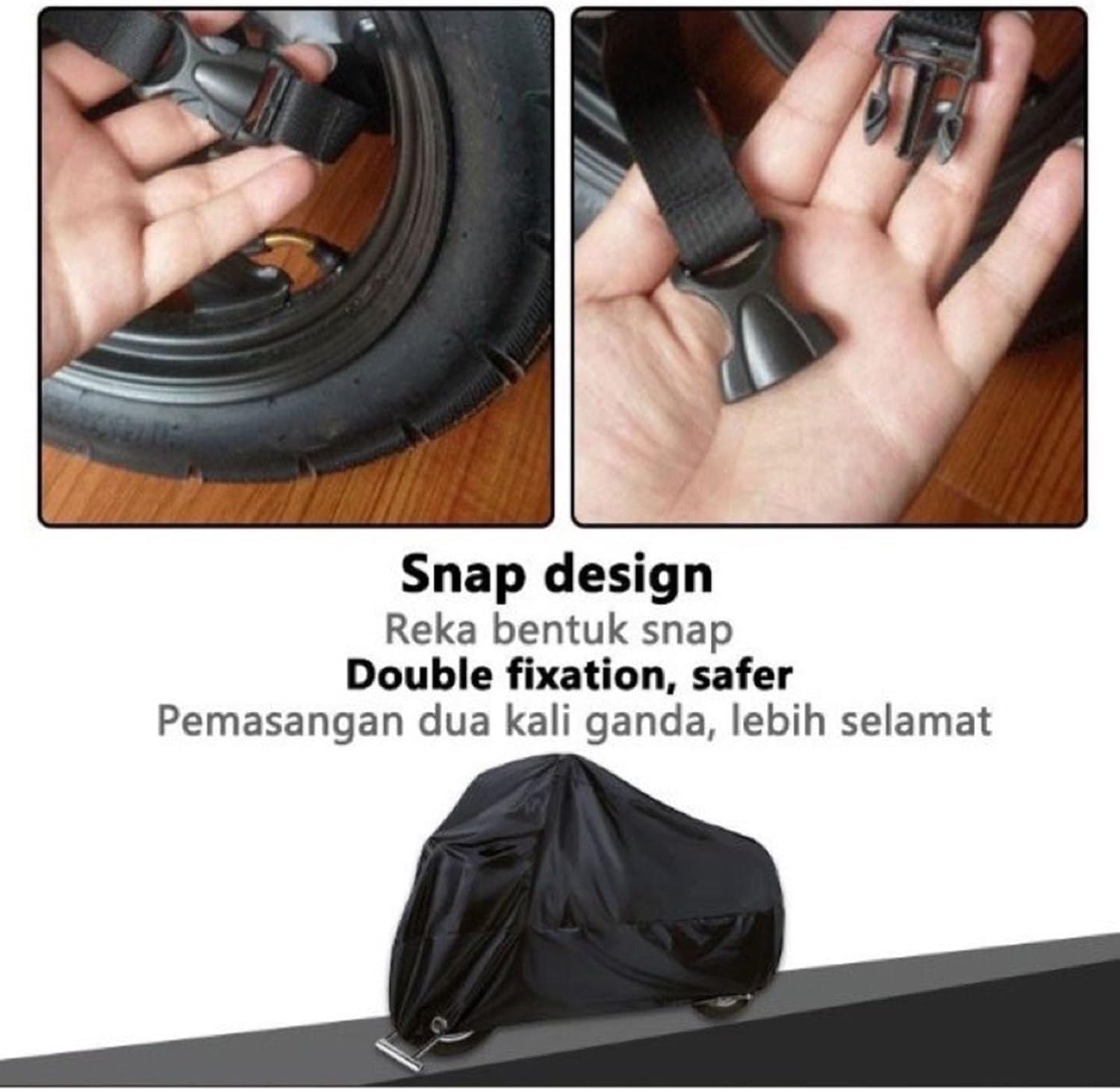 Motorcycle Cover for Harley Davidson Softail Breakout 2013-2024 All-Weather Waterproof Outdoor Protection 190T Polyester Dustproof UV Resistant Black