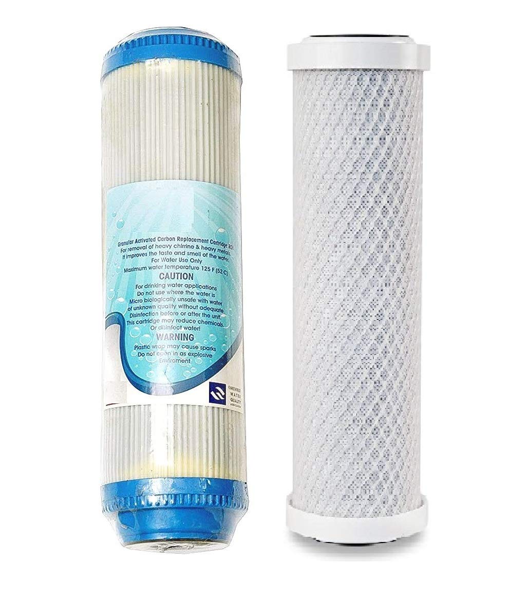 ® Water Filter Cartridge Activated Carbon Block CTO Coconut Shell Universal Whole House 10 Micron Replacement Filter Cartridge 10 inch Suitable for All Types of Water Purifier (Pack of 2)-image-40