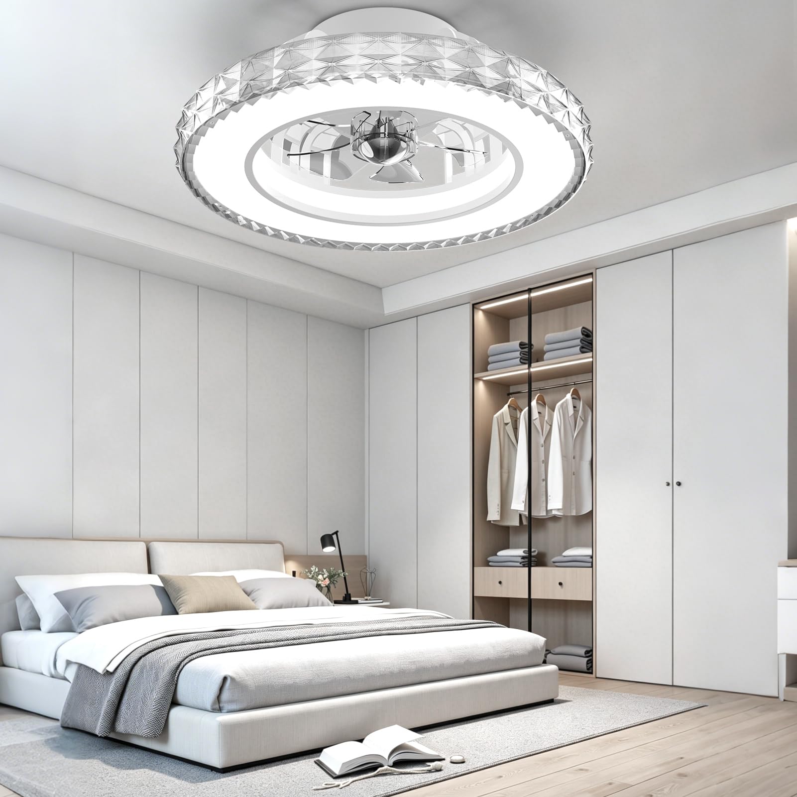 LED Deckenventilator mit Beleuchtung und Fernbedienung