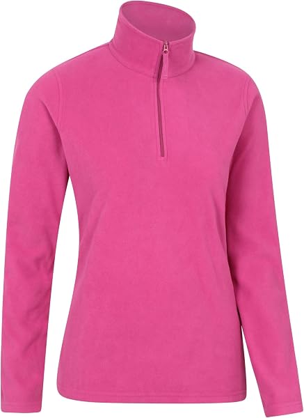 Mountain Warehouse Camber Half Zip Women's Fleece - Lightweight, Warm & Cosy Half Zip Sweatshirt - Best for Spring Summer, Camping, Outdoors, Travelling & Hiking - 2