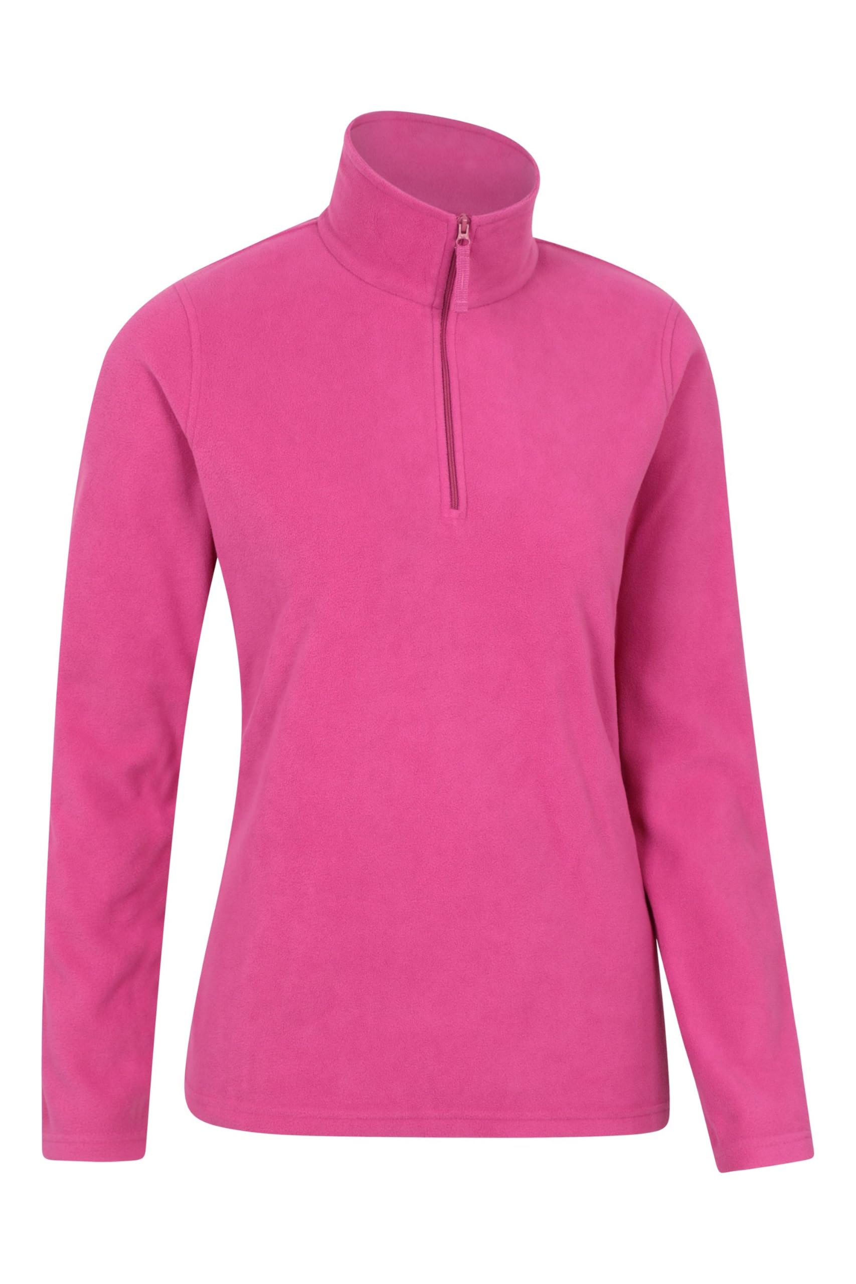 Mountain Warehouse Camber Half Zip Women's Fleece - Lightweight, Warm & Cosy Half Zip Sweatshirt - Best for Spring Summer, Camping, Outdoors, Travelling & Hiking — view 2