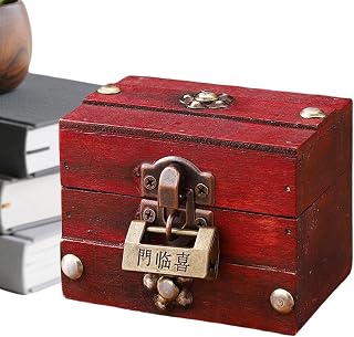 Vintage Jewelry Box - Antique Keepsake Storage Organizer with Lid | | Vintage Large Size Storage Box Bedroom Bedside Dresser Dressing Table Hallway