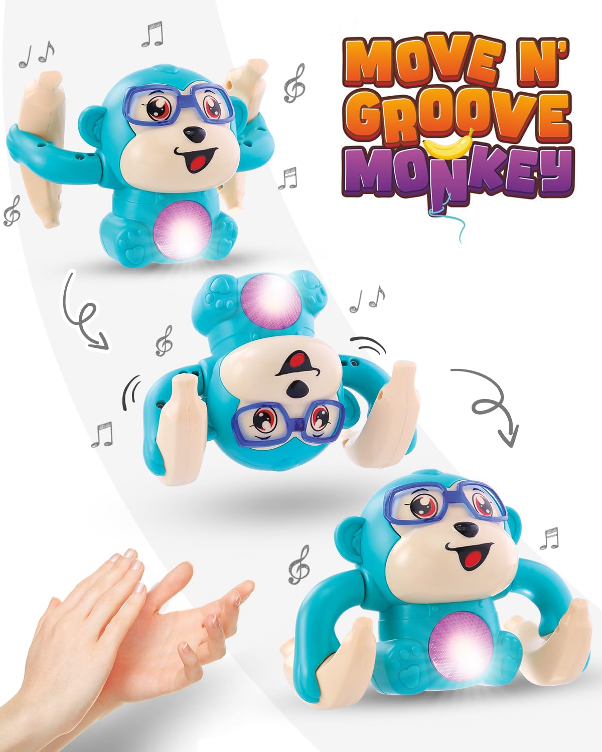 See full amazon price history chart for Intelliskills Premium MoveNGroove Dancing Monkey Musical Toy for Kids/Baby|Spinning Rolling Toy| Sound Activated Tumbling Monkey with Light & Music for Kids|BIS Certified|0-2 Yrs Intelliskills Premium MoveNGroove Dancing Monkey Musical Toy for Kids/Baby|Spinning Rolling Toy| Sound Activated Tumbling Monkey with Light & Music for Kids|BIS Certified|0-2 Yrs (B0CXSV6XFZ) Amazon Price History, Amazon Price Tracker