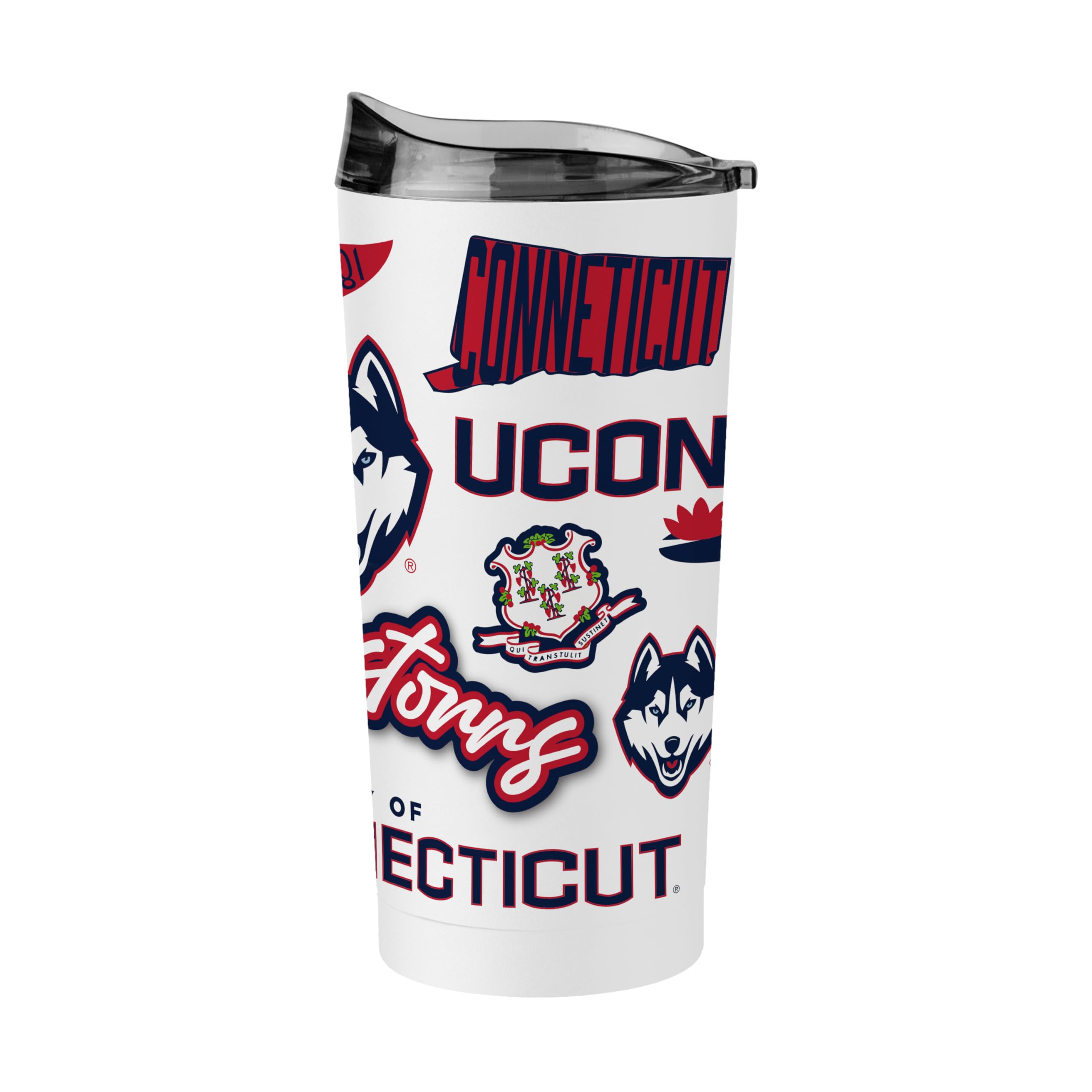 Logo Brands NCAA Native Icons 20 oz Stainless Steel Tumbler – Double Wall Vacuum Insulated