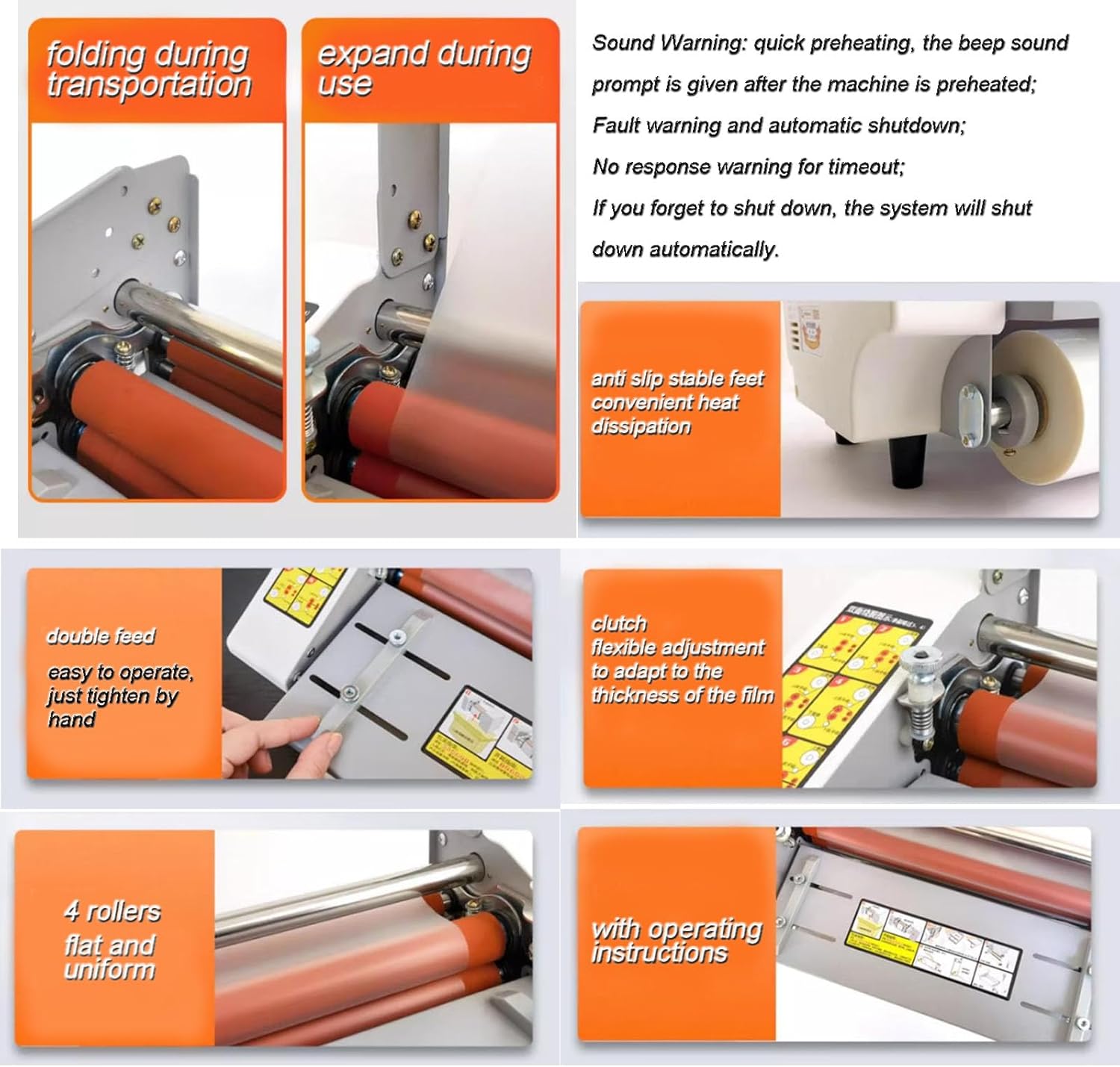 INTBUYING 17.3inch Hot and Cold Laminator Machine A2 Roll Single and Dual Sided with Digital Display 110V 600W Adjustable Temperature 0-180℃