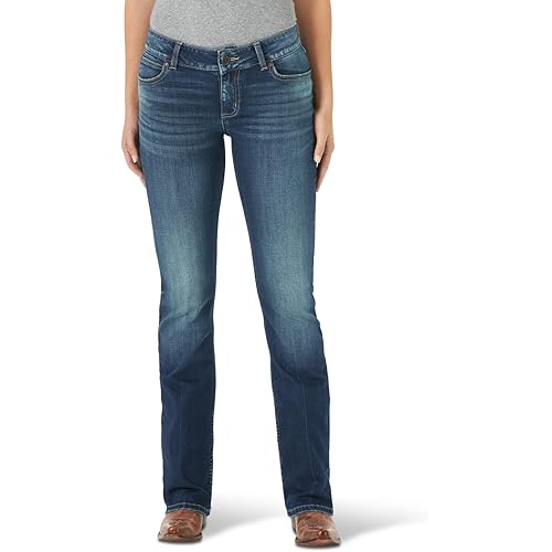 Wrangler Women's Cash Mid Rise Vented Hem Ultimate Riding Jean