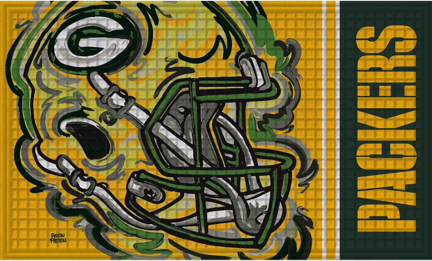 Team Sports America NFL Denver Broncos Embossed Outdoor-Safe Mat - 30" W x 18" H Durable Non Slip Floormat for Football Fans