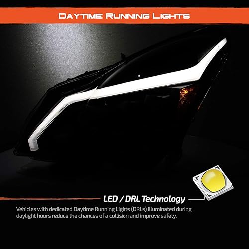 Miniatura 3 de AKKON - Para 2010-2013 G37G25 2015 Q40 Sedán Faros LED Secuencial Tubo de Señal LED Proyector de Luces