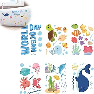 6 Sheets Non Slip Bathtub Stickers