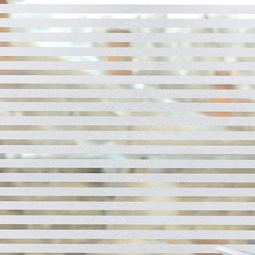 Miniatura 23 de Película de privacidad esmerilada blanca para ventana, sin pegamento, película de vidrio para puerta, tintado de vidrieras, adherencia estática